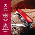 Victorinox Swiss Champ Swiss Army Knife, 33 Functions, Swiss Made Pocket Knife with Large Blade, Screwdriver, Chisel and Combination Pliers - Red