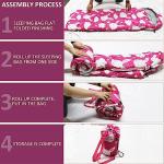 Kids Sleeping Bags - Camping Sleeping Bags with Carry Bag - Compact Sleeping Bag for Hiking, Backpacking 3 Season Warm & Cool Weather, Lightweight Waterproof Outdoor Travel for Boys Girls (Pink)