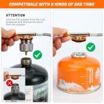 Odoland 3500W Windproof Camp Stove Camping Gas Stove with Fuel Canister Adapter, Piezo Ignition, Carry Case, Portable Collapsible Stove Burner for Outdoor Backpacking Hiking and Picnic