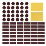 72Pcs Match Striker Paper with Adhesive 2 Sizes of Matches Holder Matches for Candles in A Jar with Striker Decorative Match Cloche (72)