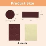 72Pcs Match Striker Paper with Adhesive 2 Sizes of Matches Holder Matches for Candles in A Jar with Striker Decorative Match Cloche (72)