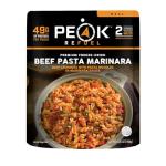 Peak Refuel Beef Pasta Marinara | 49g Protein | 1040 Calories | 100% Real Meat | Premium Freeze Dried Backpacking & Camping Food | 2 Servings | Ideal MRE Survival Meal (2 Serving Pouch)
