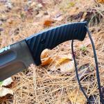 BATTLBOX BattlBolt Fixed Blade Outdoor Survival Knife, Doug Marcaida Design, 13in D2 Steel Blade, FRN Handle, Kydex Sheath - Bushcraft, Camping, Field Use