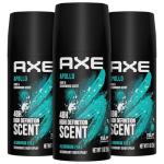 AXE Travel Deodorant, Body Spray, Apollo, 3-Pack – 48H High-Definition Scent & Odor Protection, Sage & Cedarwood, Aluminum-Free, 1 Oz Ea