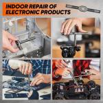 Saker 42 in 1 Magnetic Screwdriver Set, Multi Bit Free Combination Ratchet Screwdriver Set Portable Repair Tool Kit for Christmas Gifts Furniture, Computer, Bicycle and DIY Grey