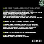 AXE Travel Deodorant, Body Spray, Apollo, 3-Pack – 48H High-Definition Scent & Odor Protection, Sage & Cedarwood, Aluminum-Free, 1 Oz Ea
