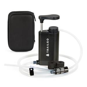 Trailgo Mini 2 Water Filter System (ver. 2) - Pocket-Sized Portable 5-Stage Purifier Filtration with 1.2L Flow Rate - Hiking, Camping, Backpacking, Emergency Preparedness, Prepper Gear Supplies
