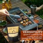 Raneped 50 Pack,Waterproof Fire Starters with 5+ Minute Burn Time for Emergencies, Campfires, Survival, Fire Pits, Grills - Yellow,Non-Toxic