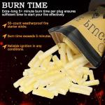 Raneped 50 Pack,Waterproof Fire Starters with 5+ Minute Burn Time for Emergencies, Campfires, Survival, Fire Pits, Grills - Yellow,Non-Toxic