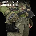 NedFoss Throwing Axe Set, 10.2'' Full Tang Throwing Hatchet with Sheath, Updated TPR Rubber Wrapped Handle, Perfect for Competition and Recreation