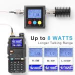 [Chirp Compatible] BAOFENG UV-5G Plus GMRS Handheld Radio, Long Range Rechargeable Two Way Radio, 999 Channels, with NOAA Weather Receiving, 2500mAh Battery USB-C Port, 8" & 15.5" Antennas, 2 Pack