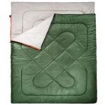 Amazon Basics 40°F Cool Weather Two-Person Sleeping Bag, 87 Inches x 59 Inches, Olive Green