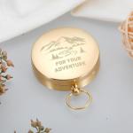 Don't Do Stupid Shit Compass Hiking Survival,Dorm Room Essentials Golden Compass, Stocking Stuffers for Son Daughter, Gifts for Adult Sons Who Have Everything, Hiking Survival Gifts