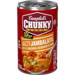 Campbell’s Chunky Soup, Jazzy Jambalaya with Chicken, Sausage and Ham Soup, 18.6 Oz Can