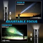 6Pack LED Flashlights High Lumens, 5Mode Tactical Flashlight for Home, Small Flashlights Powerful, Pocket Flashlight Battery Powered, Adjustable Torch Light, Mini Flash Light for Emergencies Camping