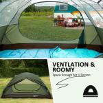 Bessport Camping Tent 1 Person Tent Waterproof Two Doors Backpacking Tent Easy Setup Lightweight for Outdoor, Hiking Mountaineering Travel