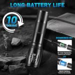 6Pack LED Flashlights High Lumens, 5Mode Tactical Flashlight for Home, Small Flashlights Powerful, Pocket Flashlight Battery Powered, Adjustable Torch Light, Mini Flash Light for Emergencies Camping