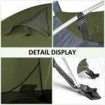 Bessport Camping Tent 1 Person Tent Waterproof Two Doors Backpacking Tent Easy Setup Lightweight for Outdoor, Hiking Mountaineering Travel