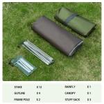 Bessport Camping Tent 1 Person Tent Waterproof Two Doors Backpacking Tent Easy Setup Lightweight for Outdoor, Hiking Mountaineering Travel