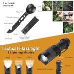 11-in-1 Emergency Survival Kit & Camping Multi-Tool for Camping, Hiking, Backpacking | Car Survival Gear, Earthquake Preparedness, Outdoor Essentials