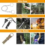 11-in-1 Emergency Survival Kit & Camping Multi-Tool for Camping, Hiking, Backpacking | Car Survival Gear, Earthquake Preparedness, Outdoor Essentials