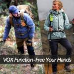 Walkie Talkies Long Range for Adults,Rechargeable Walkie Talkie 22 FRS NOAA Family Walky Talky 2 Way Radio with Earpiece Dual PTT 1500mAh Battery VOX Type-C Charging for Camping Hiking Cruise,4Pack