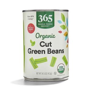 365 by Whole Foods Market, Organic Cut Green Beans, No Salt Added, 14.5 Ounce
