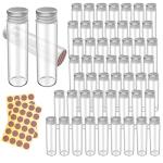 TANEMUDO 52 Pcs Empty Matches Jars with Striker Stickers, 3.15 x 0.87 Inch Blank Match Boxes for Wedding, Baby Shower, Graduation, Party Favors Supplies