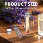 TANEMUDO 52 Pcs Empty Matches Jars with Striker Stickers, 3.15 x 0.87 Inch Blank Match Boxes for Wedding, Baby Shower, Graduation, Party Favors Supplies