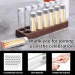 TANEMUDO 52 Pcs Empty Matches Jars with Striker Stickers, 3.15 x 0.87 Inch Blank Match Boxes for Wedding, Baby Shower, Graduation, Party Favors Supplies