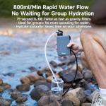 Nawaza Portable Electric Water Filter - 0.01 Micron Outdoor Camping Water Purifier for Hiking, Camping Water Filtration System Survival，Camping, Travel and Emergency-Green