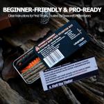 VitarayX Ferro Rod Fire Starter Survival Tool – All-in-One Flint and Steel Fire Starter Kit, Waterproof Firestarter for Camping, Hunting, Bushcraft, Hiking & Emergency Preparedness