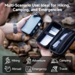 Nawaza Portable Electric Water Filter - 0.01 Micron Outdoor Camping Water Purifier for Hiking, Camping Water Filtration System Survival，Camping, Travel and Emergency-Green