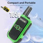 Retevis RT15 Walkie Talkies, Portable FRS Two Way Radios Rechargeable, Durable, Compact, VOX Handsfree, Mini Walkie Talkies for Adults and Kids, Traveling, Camping, Hiking (3 PCS)