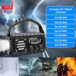 TFTDOUP Emergency Radio Hand Crank Solar, AM/FM/SW NOAA Weather Radio Built-in 20000mah Large Battery Powered,Type-C Charger,Flashlight, Reading Light,SOS, Compact & Portable for Camping/Emergencies