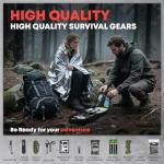 VLITEPRO 242 Piece First Aid & Survival Kit – Molle Pouch IFAK, 1000D Nylon, Color-Coded Compartments, Medical Kit for Camping, Boat, Hunting, Hiking, Home, Car/Home/Earthquake Emergency (Black)