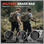 VLITEPRO 242 Piece First Aid & Survival Kit – Molle Pouch IFAK, 1000D Nylon, Color-Coded Compartments, Medical Kit for Camping, Boat, Hunting, Hiking, Home, Car/Home/Earthquake Emergency (Black)