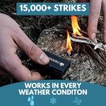 Magnesium Fire Starter Kit - 3-Pack Survival Tool