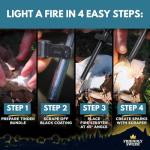 Magnesium Fire Starter Kit - 3-Pack Survival Tool
