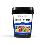Ready Hour, Fruit & Veggie Mix, Non-Perishable Freeze-Dried Food, 30-Year Shelf Life, Portable Emergency and Adventure Food Supply, Durable Flood Safe Container, 56 Servings