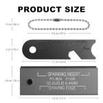 Fire Starter Magnesium Firestarter Flint Waterproof Outdoor Survival Kit with Striker for Campfires,Hiking,Hunting(4 Pack)