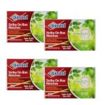 Diamond Greenlight Strike on Box Matches - 1200 Count (4 Pack of 300), Long-Lasting, Bulk Supply for Home, Business, and Outdoor Use