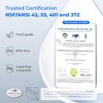 Waterdrop Electric Water Filter Pitcher, Reduce 99.6% of Lead and 45+ Impurities, 200-Gallon Rechargeable Water Dispenser, Instant 15-Cup Countertop System, NSF/ANSI 401&53&42&372, NOT Reduce TDS