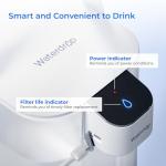 Waterdrop Electric Water Filter Pitcher, Reduce 99.6% of Lead and 45+ Impurities, 200-Gallon Rechargeable Water Dispenser, Instant 15-Cup Countertop System, NSF/ANSI 401&53&42&372, NOT Reduce TDS