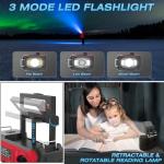 NITIGO 10000mAh Emergency Radio, NOAA Weather Radio with AM/FM, 37000mWh Rechargeable Phone Power, USB/Solar/Hand Crank Charging, LED Flashlight, SOS Alarm, Reading Lamp for Indoor/Outdoor Emergencies