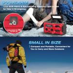 NITIGO 10000mAh Emergency Radio, NOAA Weather Radio with AM/FM, 37000mWh Rechargeable Phone Power, USB/Solar/Hand Crank Charging, LED Flashlight, SOS Alarm, Reading Lamp for Indoor/Outdoor Emergencies