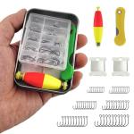 LoDinpo Mini Survival Fishing Kit–Compact Emergency Fishing Gear with Hooks,Line&Floats–Pocket Fishing Kit for Camping,Hiking,Backpacking,Bushcraft&Bug Out Bag–Great Gift for Men,Dads&Preppers