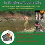 LoDinpo Mini Survival Fishing Kit–Compact Emergency Fishing Gear with Hooks,Line&Floats–Pocket Fishing Kit for Camping,Hiking,Backpacking,Bushcraft&Bug Out Bag–Great Gift for Men,Dads&Preppers