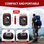 ETGLCOZY Sleeping Bag for Adults Cold Weather & Warm, Lightweight Backpacking Camping Hiking Essentials Gear for Kids 10-12 Girls Boys Compact w/Compression Sack 30-50F Degree, Claret/Gray