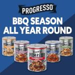 Progresso Pitmaster Steakhouse Style Steak and Bean, Gluten Free, Canned Soup, 18.5 oz